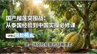 第一节：榴莲突围战：选址决策指南，告别赌运气，用硬指标圈定&ldquo;优生，课程：《国产榴莲突围战：从泰国经验到中国实操的8堂必修课（高阶实战版）》