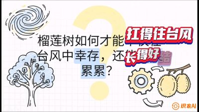 第四节：中国榴莲突围战：为生存重塑权型，抗台风矮化栽培与力学牵引，课程：《国产榴莲突围战：从泰国经验到中国实操的8堂必修课（高阶实战版）》