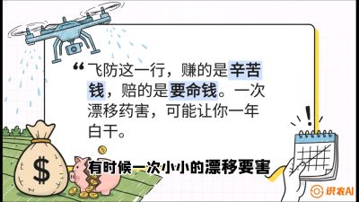 第6节：无人机干活不&ldquo;赔钱&rdquo;&mdash;&mdash;防漂移、避药害的保命红线，课程：《无人机植保搞钱必修课：从&ldquo;瞎飞&rdquo;到&ldquo;懂行&rdquo;的6步进阶》